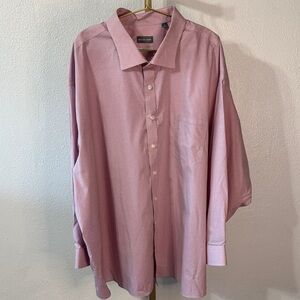 Men’s 3XL Big & Tall Dress Shirt (Neck 22”, Sleeve 34–35) *flaw